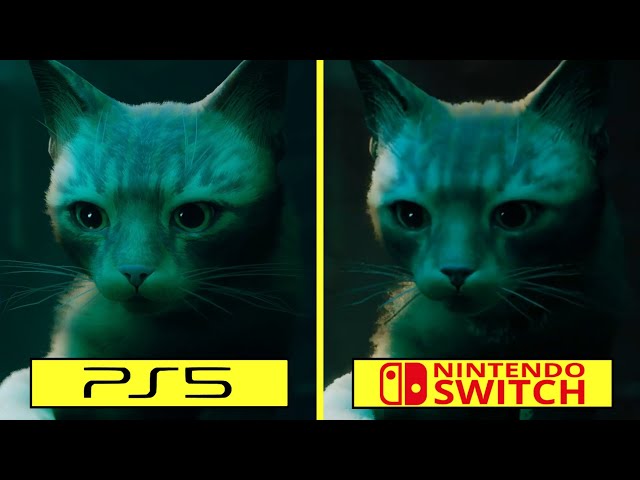 Stray Nintendo Switch vs PS5 Early Graphics Comparison