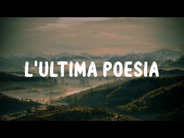 Geolier, Ultimo - L'ULTIMA POESIA (Sanremo 2024) | Testo/Lyrics