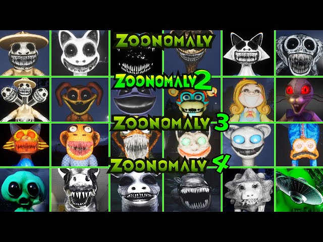 Zoonomaly vs Zoonomaly 2 vs Zoonomaly 3 vs Zoonomaly 4 | ALL NEW JUMPSCARES