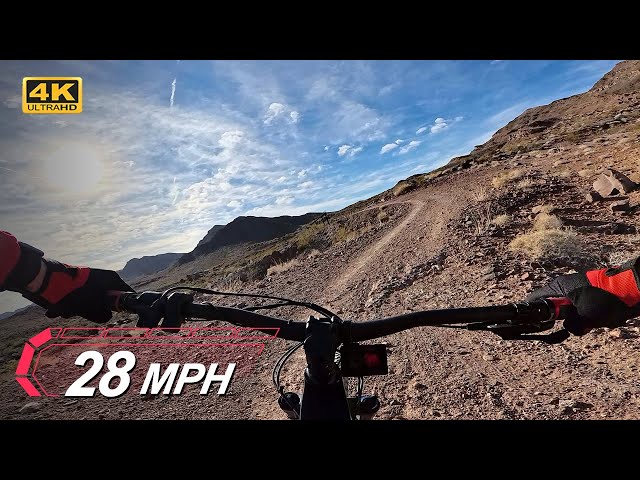 High Intensity Virtual Bike Ride on 2,300W EMTB | No Music 8 Mile Workout