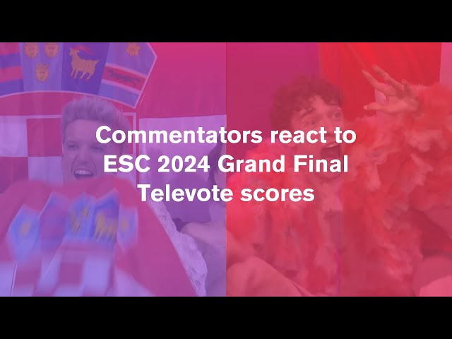Eurovision 2024 - Commentator Reactions to Televoting Points - Grand Final - ENGLISH SUBTITLES
