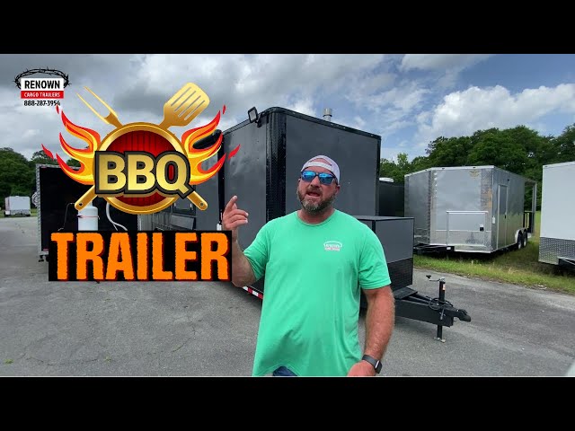8.5X34 BBQ Trailer with open porch | Food Trailer | Concession Trailer