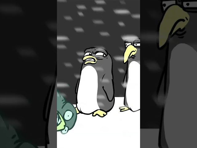 Обычный день пингвинов BDShorts #анимация #нарезка #shorts