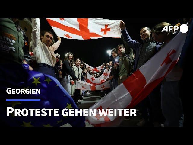 Massenproteste in Georgien reißen nicht ab | AFP