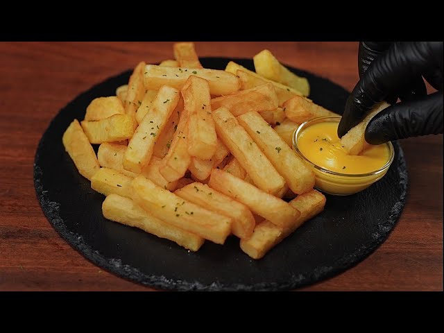 Crispy French Fries At Home | With Cheese Sauce