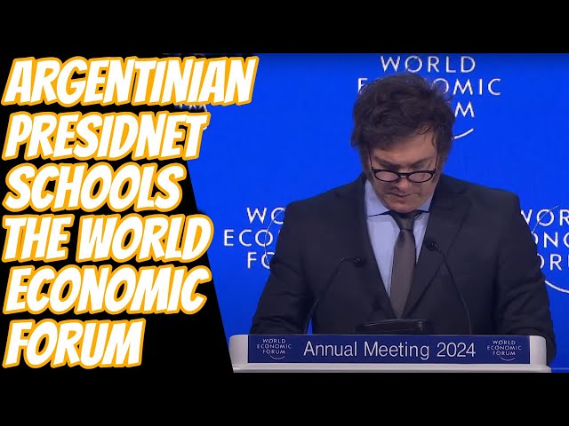 Javier Milei Calls Out The Davos Elite | Socialism And Collectivism Are A Threat To Human Prosperity