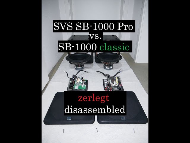 SVS SB-1000 Pro vs.  SVS SB-1000 classic - zerlegt – disassembled