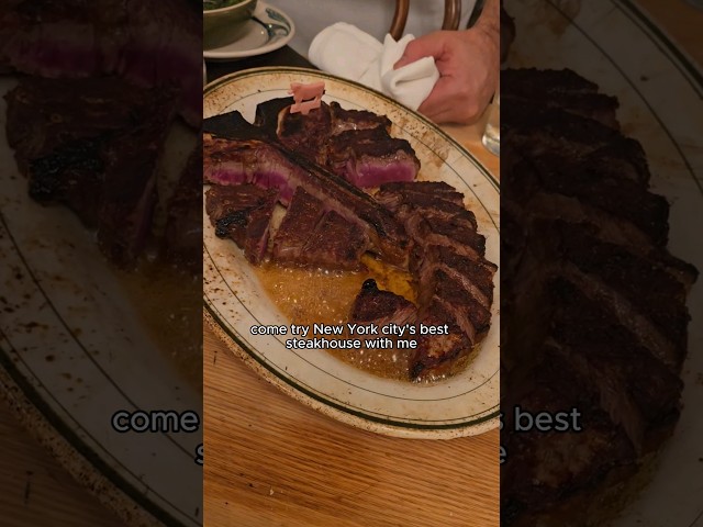 trying nyc's best steak #shorts #food #nyc #review