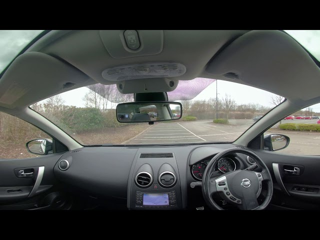 360° All Round Rear Interior View of a Nissan Qashqai 1.6 Tekna 2WD 5dr WR11BXW For Sale In Preston