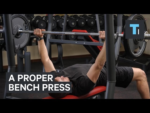 How to do a bench press