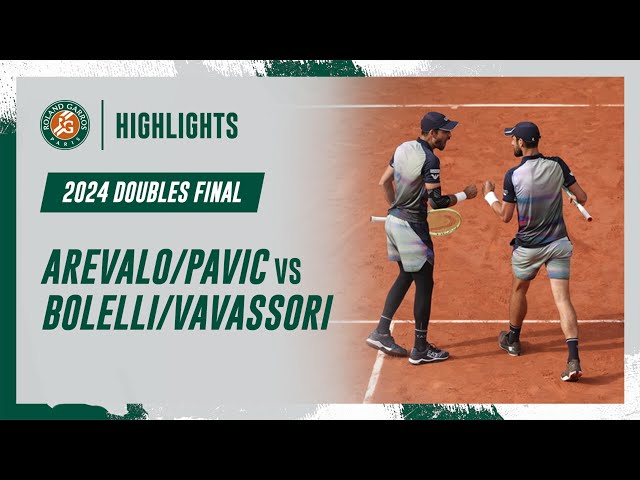 Arevalo/Pavic vs Bolelli/Vavassori Doubles Final Highlights | Roland-Garros 2024