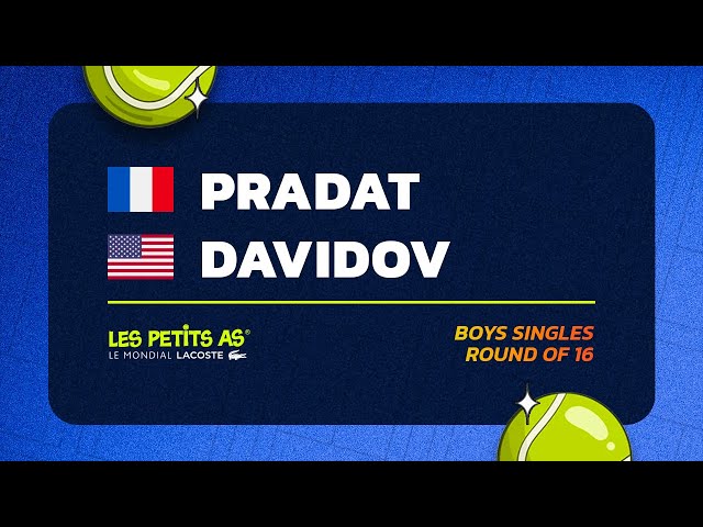 Les Petits As 2024 | Boys Singles Round of 16 | Pablo PRADAT vs. Teodor DAVIDOV