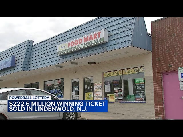 Powerball jackpot ticket worth nearly $223M sold in Lindenwold, New Jersey
