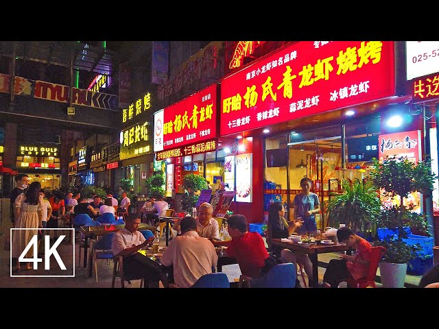 【4K60】Night Walk in Nanjing, China | Bustling Night Life of Zhonghua Road | 中国南京市秦淮区中华路夜间走路街拍