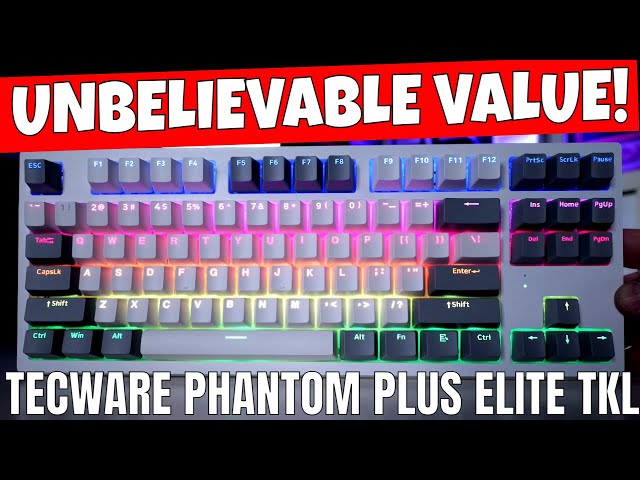 Is This The BEST Wireless RGB Mechanical Keyboard Tecware Phantom Plus Elite Hotswap TKL 87 Key?