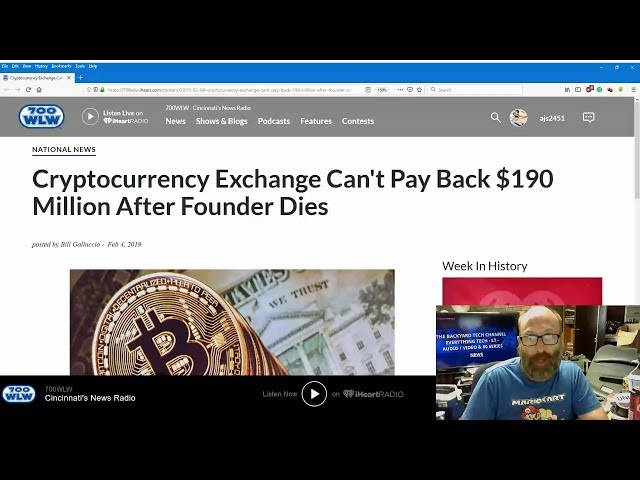 News - Cryptocurrency Exchange Can't Pay Back $190 Million After Founder Dies