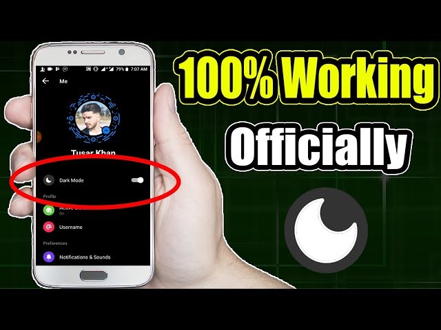 How To Active Dark Mode Officially On Facebook Messenger - Night Mode ON Facebook Messenger