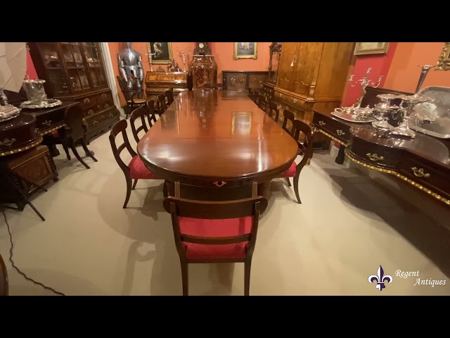 Antique 15ft Extending Dining Table by Edwards & Roberts