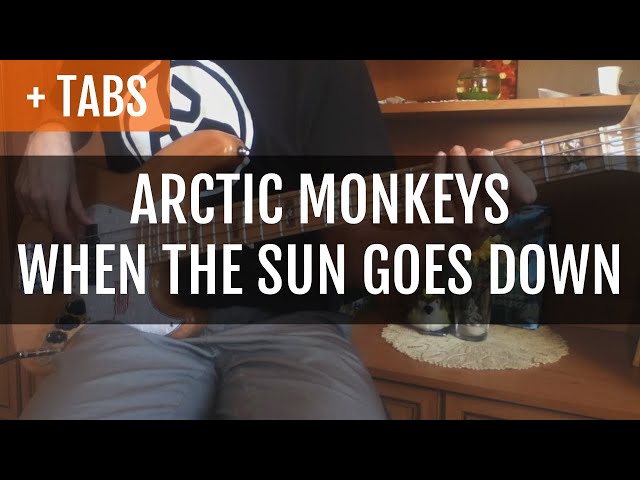 Arctic Monkeys - When the Sun Goes Down (Bass Cover with TABS!)