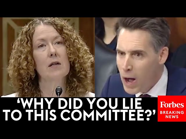 BREAKING NEWS: Hawley Brutally Confronts Tracy Stone-Manning: 'You Lied To This Committee—Why?!'