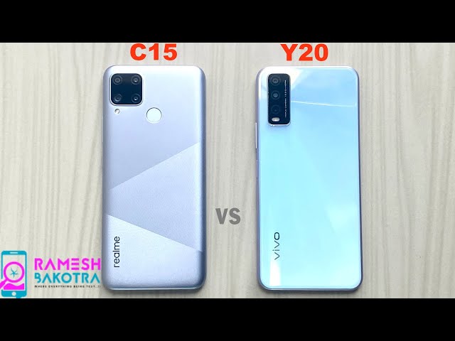 Realme C15 vs Vivo Y20 SpeedTest and Camera Comparison