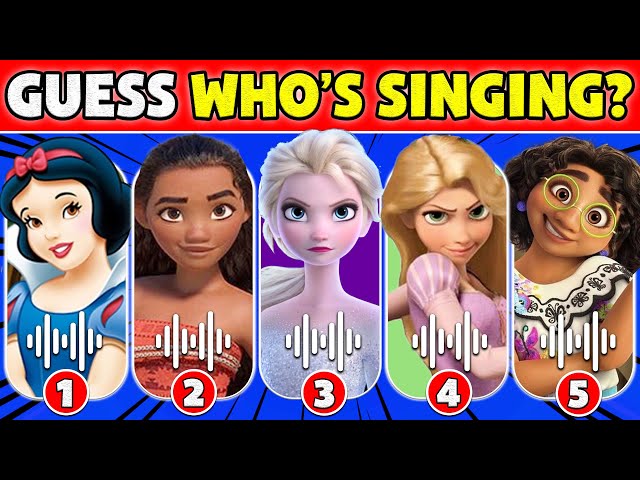 Guess Who's SINGING By The Top 40 DISNEY SONGS | Guess The Disney Character By Songs | NT Quiz