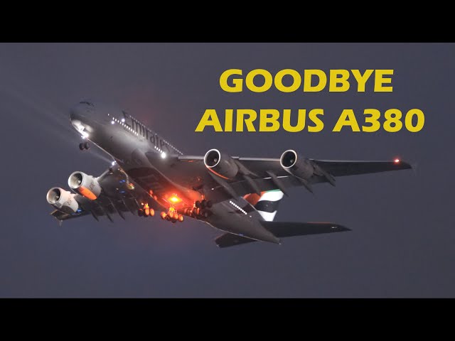 Last Airbus A380 Delivery with Flyby