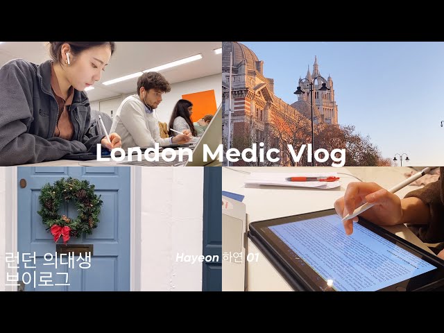 [ENG] 🇬🇧👩🏻‍💻☃️ Business school London Vlog | First snow & final assignments 런던대학생 브이로그