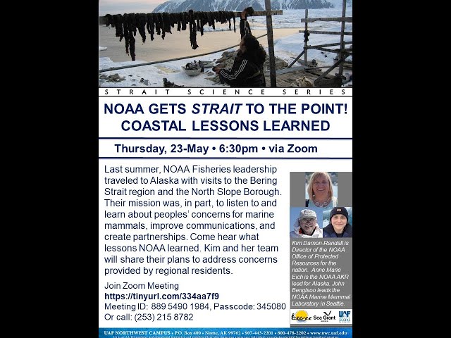 NOAA and Regional Concerns - Strait Science, May 23 2024