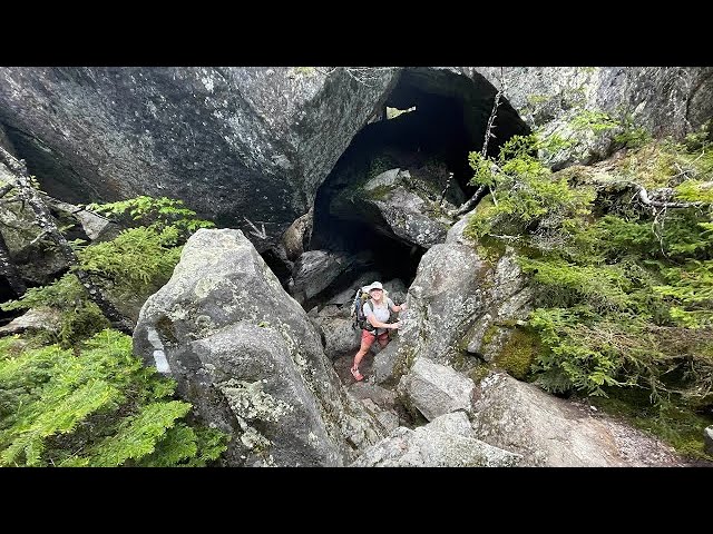 Boulder SCRAMBLING in Mahoosuc Notch - Most Fun & Most Difficult Mile on the Appalachian Trail