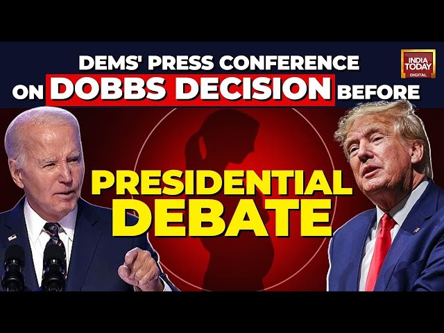 Amid US Presidential Debate Preps, House Dems Hold Press Conference To Mark 2 Yrs Of Dobbs Decision