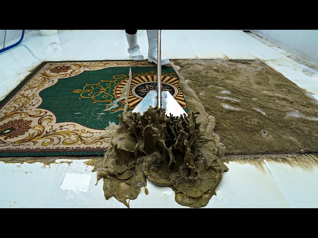 Extreme Restoration Shaggy Rug - Carpet Cleaning Satisfying Rug Cleaning ASMR - Satisfying Video