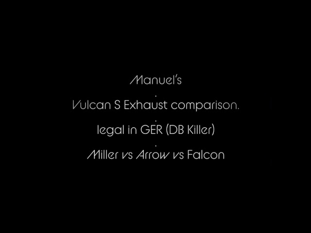 Kawasaki Vulcan S - BIG EXHAUST !! comparison - Miller vs. Arrow vs. Falcon