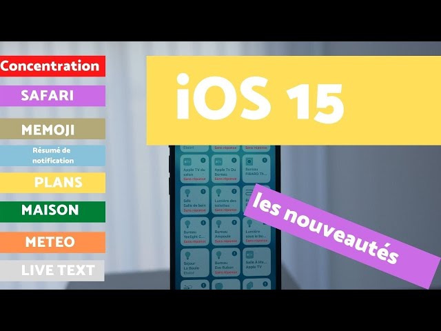 iOS 15 : plus de 50 nouveautés sur iPhone  (français)