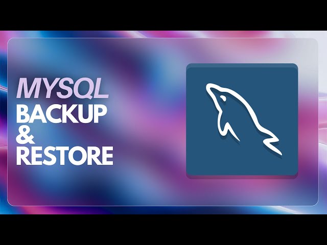 How to Take Backup and Restore MySQL Data Using MySQLDUMP (2024)