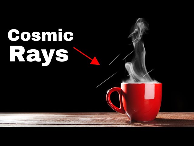 Can You See Cosmic Rays on Hot Drinks?