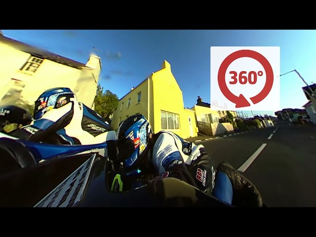 AMAZING 360 degrees Sidecar On Board with Karl Bennett and Lee Cain - TT 2016