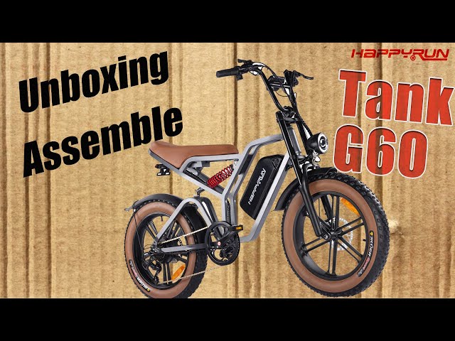 Electric Bike Tank G60 Unboxing and Assemble | Happyrun