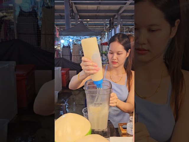 Only $2! The best fruit shake in Pattaya - Thai Street Food #shorts