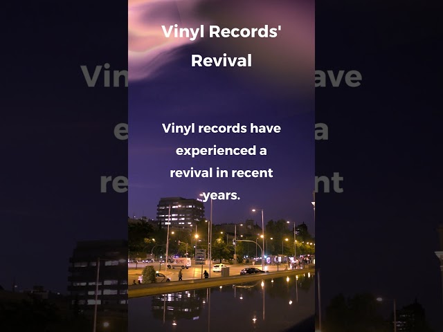The Vinyl Records Revival (Resurgence of Analog) #shorts #short #music #youtubeshorts