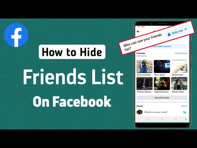 How to Hide Friends List On Facebook (2024)