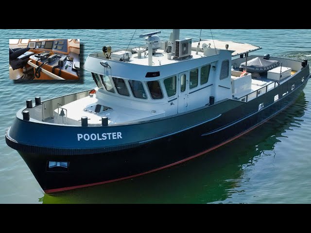 €899,000 Trawler Style Explorer Yacht ‘Poolster’ (3,000 NM Range)