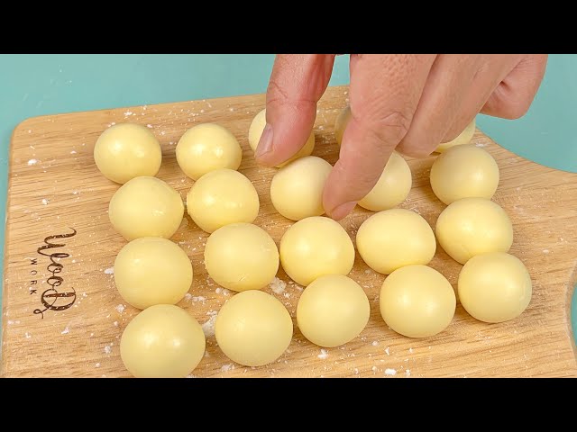 Do you have Milk? Make this tasty dessert in 2 minutes, no oven, Milk balls easy recipe