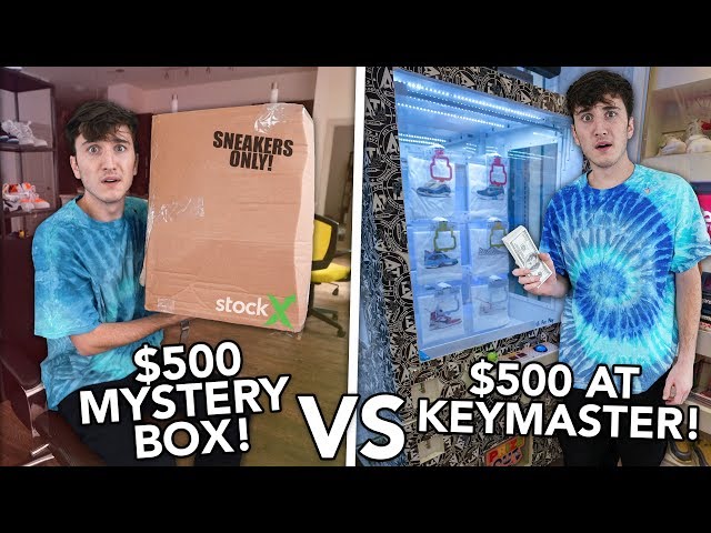 $500 SNEAKER MYSTERY BOX vs $500 AT THE KEYMASTER MACHINE!