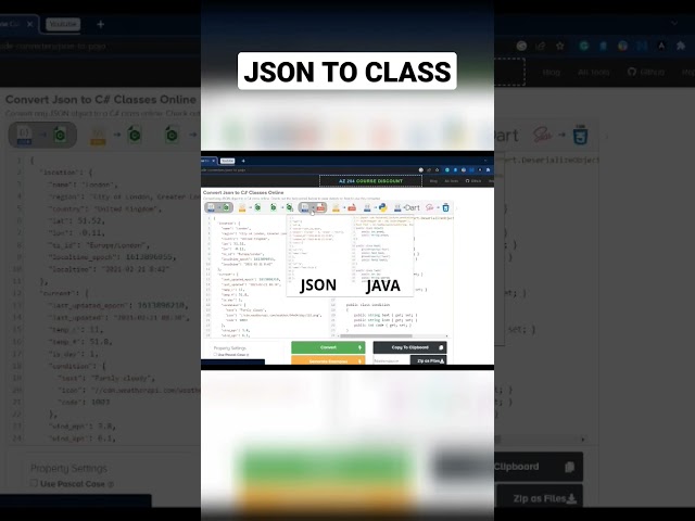 JSON TO CLASS #json #software #tools #coding