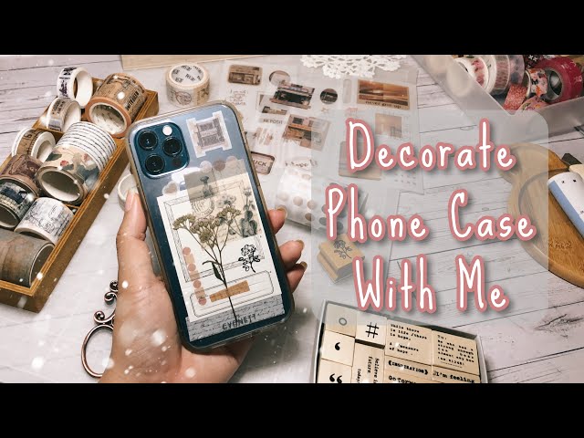 Decorate Phone Case | DIY Clear Phone Case Iphone 12 | Vintage Theme #Shorts
