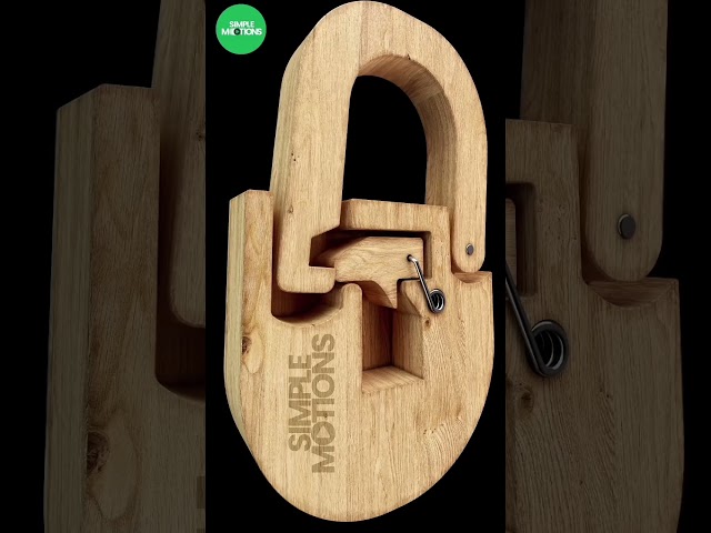 Antique wooden lock, idea