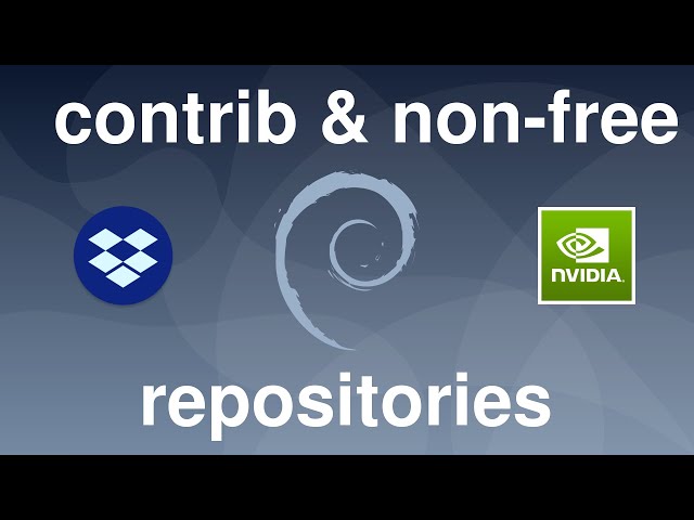 Add contrib and non-free repositories in Debian