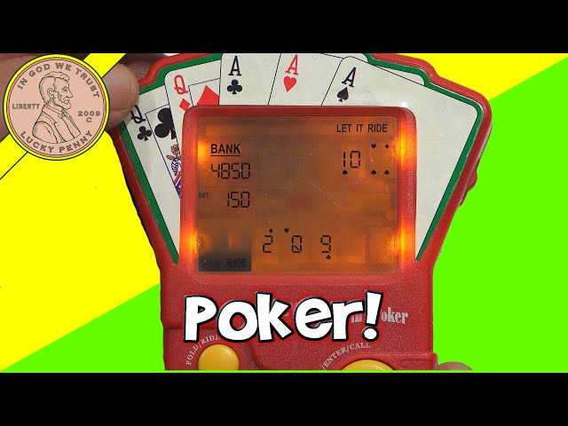 How To Play The Bicycle 3 in 1 Poker 2004 Techno Source Handheld Electronic Bicycle Poker Game