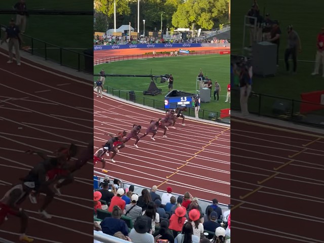 MEN 100M FINAL - USA OLYMPIC TRIALS 2024 #trackandfield #running #athletics #olympics #olympictrials